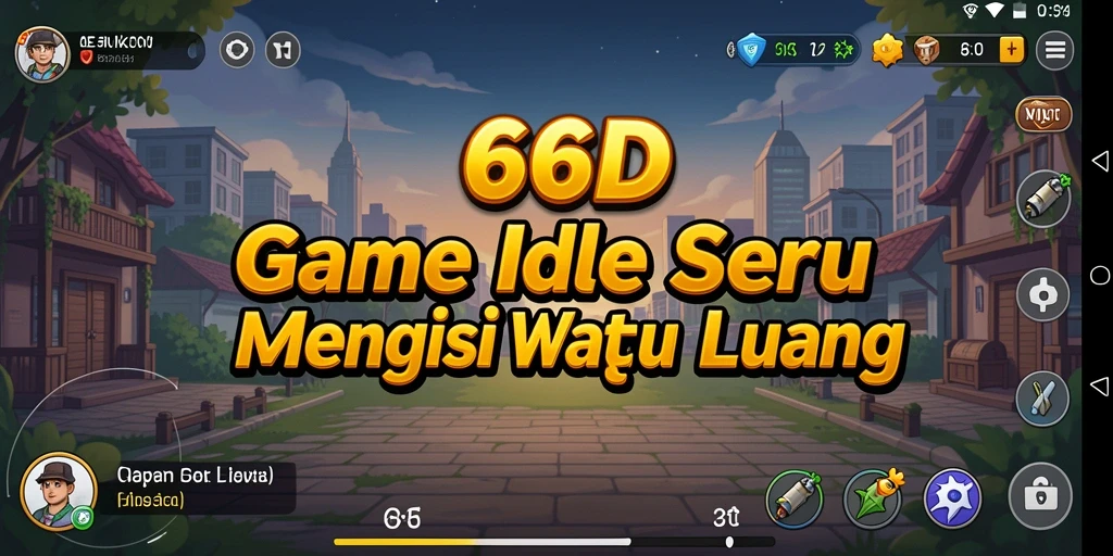 Screenshot menampilkan aksi gameplay Idle yang menarik di 66D.