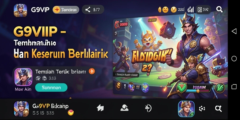 Tampilan gameplay G9VIP dengan banyak pilihan lagu melodi.