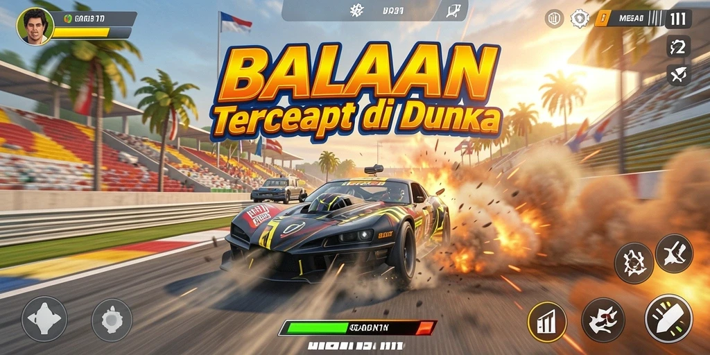 Gameplay balapan cepat dan mendebarkan dengan grafik menakjubkan.