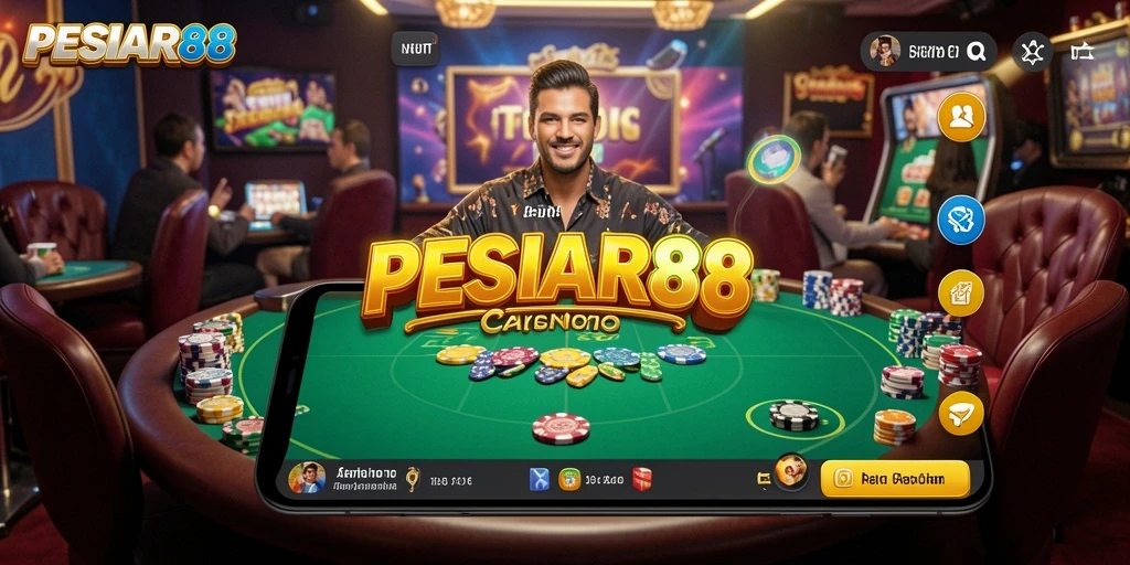 Tampilan gameplay Live Casino yang menarik dan interaktif di PESIAR88.