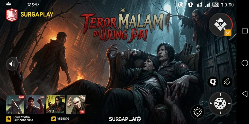 Gameplay SURGAPLAY yang menegangkan dengan atmosfer horor yang mencekam.