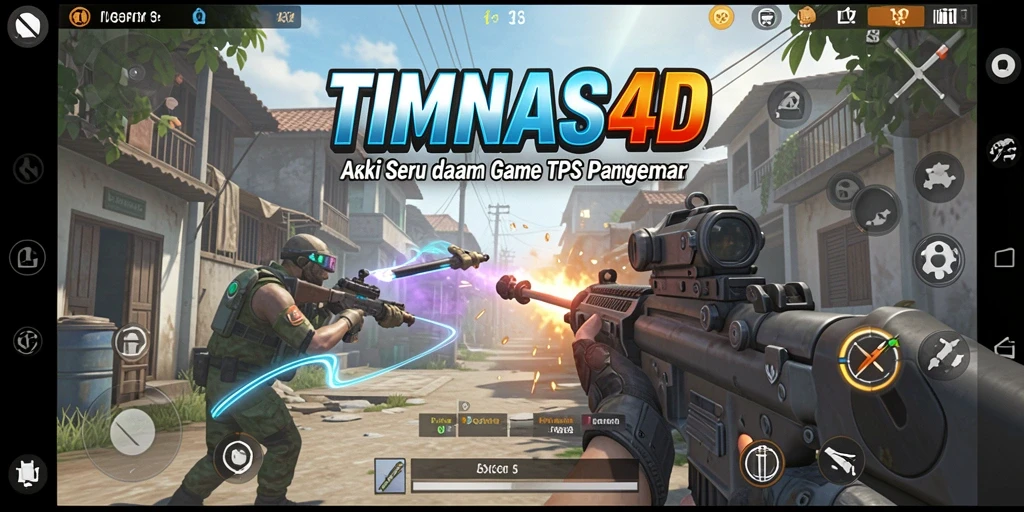 Tampilan aksi mendebarkan dalam gameplay TPS TIMNAS4D.